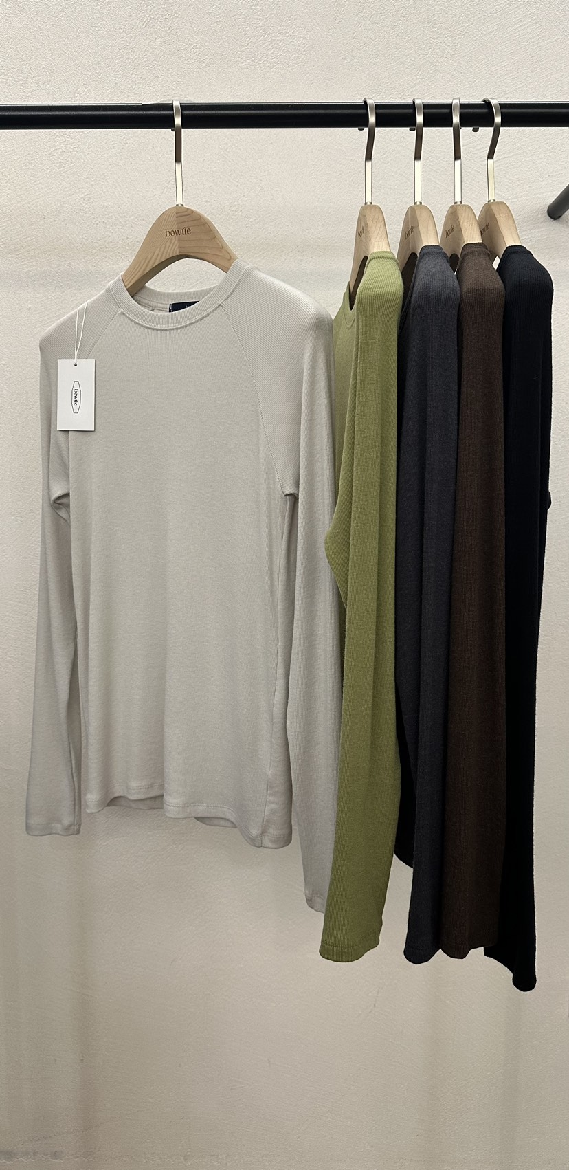 BOWTIE韓國直郵東大門代購女裝新款真品24秋冬長袖T恤羊毛GLITTER長袖T恤