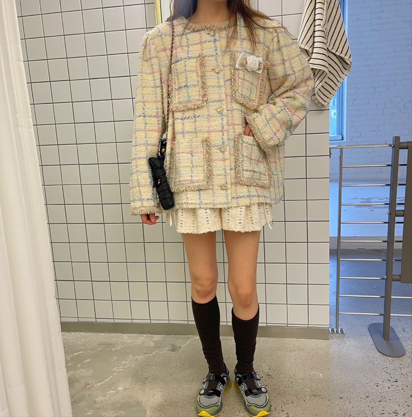 BOUTIQUE直郵韓國代購女裝新品真品24秋冬熱賣人氣推薦夾克BOUTIQUE-L夾克
