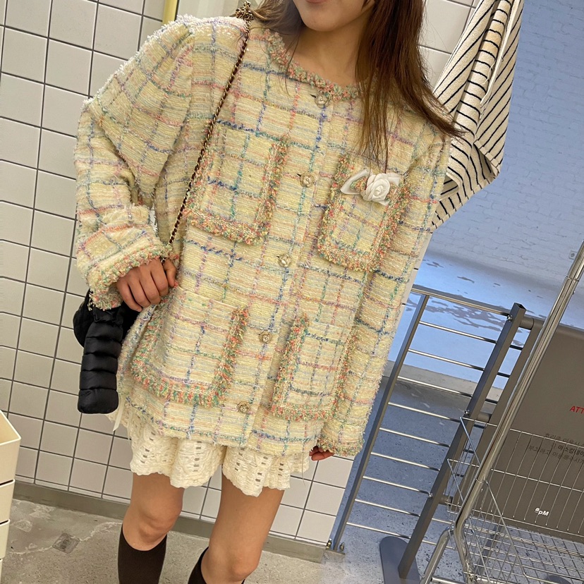 BOUTIQUE直郵韓國代購女裝新品真品24秋冬熱賣人氣推薦夾克BOUTIQUE-L夾克
