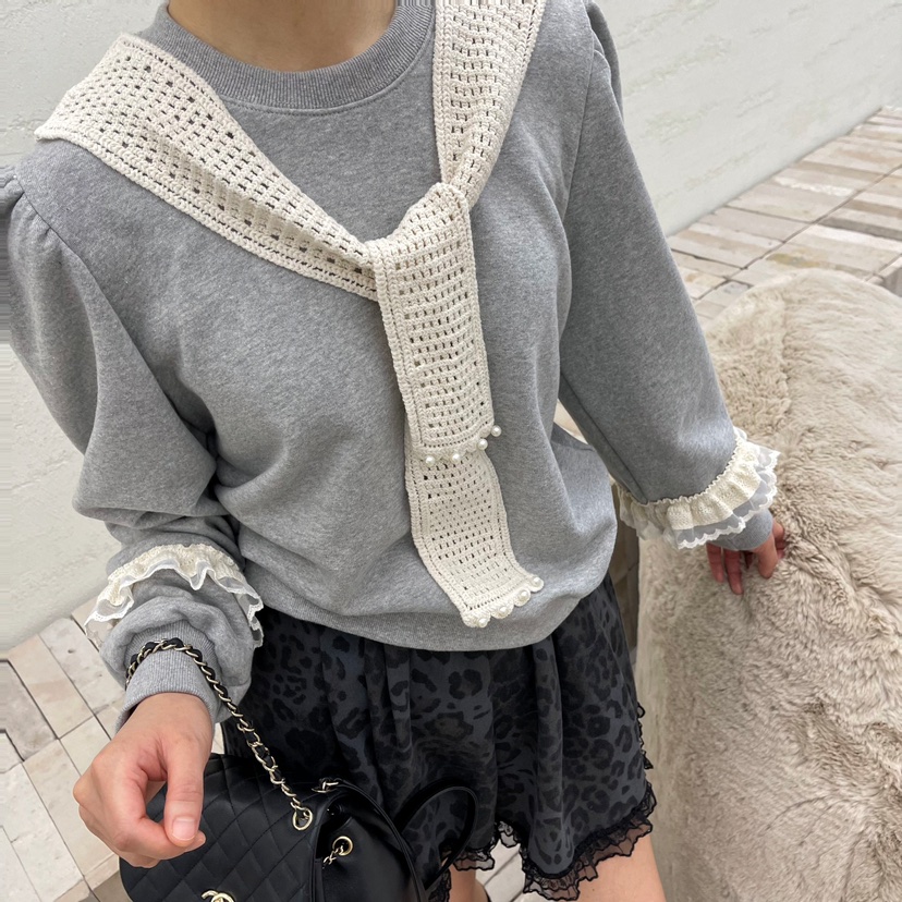 BOUTIQUE韓國直郵東大門代購女裝新款熱賣24秋冬衛衣披肩BOUTIQUE-L衛衣