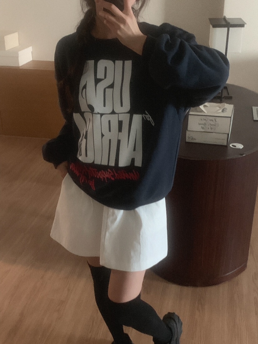 SLAT直郵韓國代購女裝新品休閑時尚熱賣真品推薦人氣24秋冬衛衣SLAT衛衣