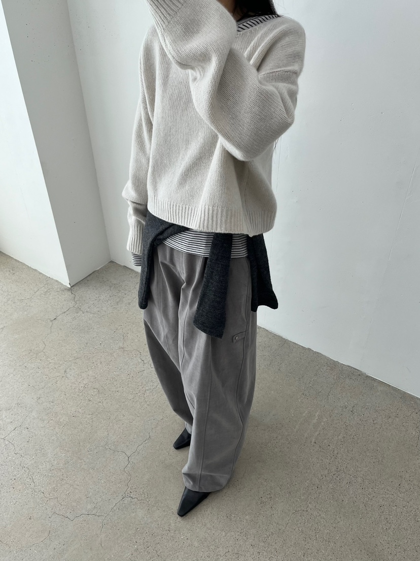 taupe直郵韓國代購女裝新品時尚真品24秋冬職業休閑褲羊毛TAUPE休閑褲