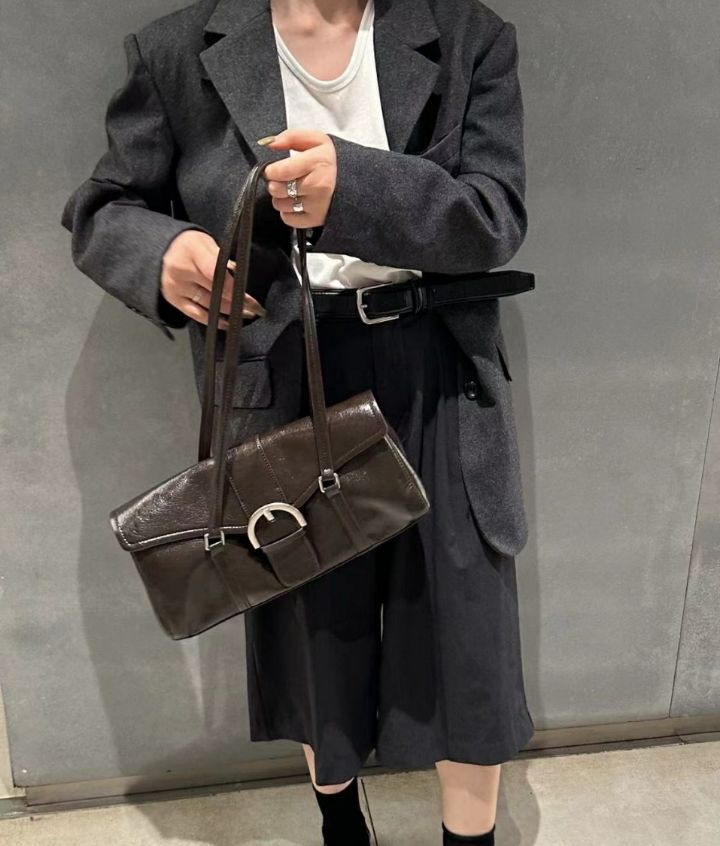 TROUVAILLE韓國直郵女裝新品24秋冬職業真品休閑單肩斜跨包TROUVAILLE單肩/斜跨包