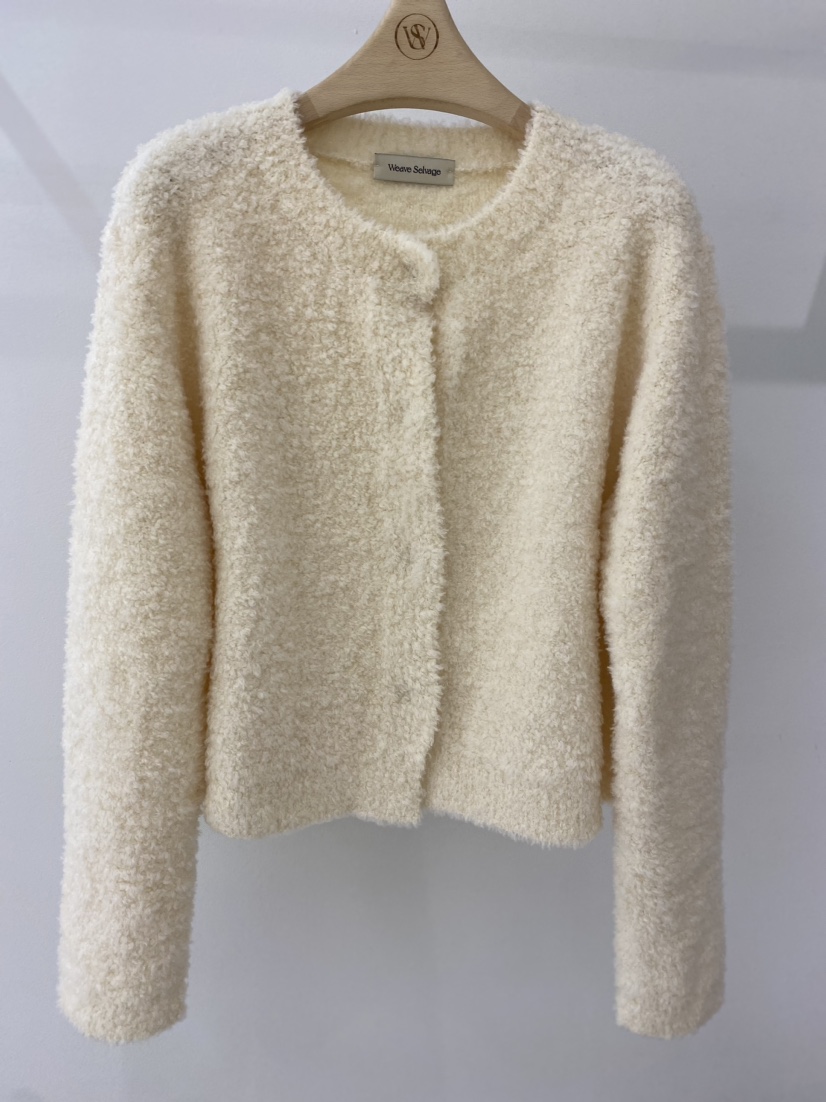 WEAUE SELVAGE韓國直郵女裝新品24秋冬職業毛衣羊毛開衫WEAUE SELVAGE毛衣