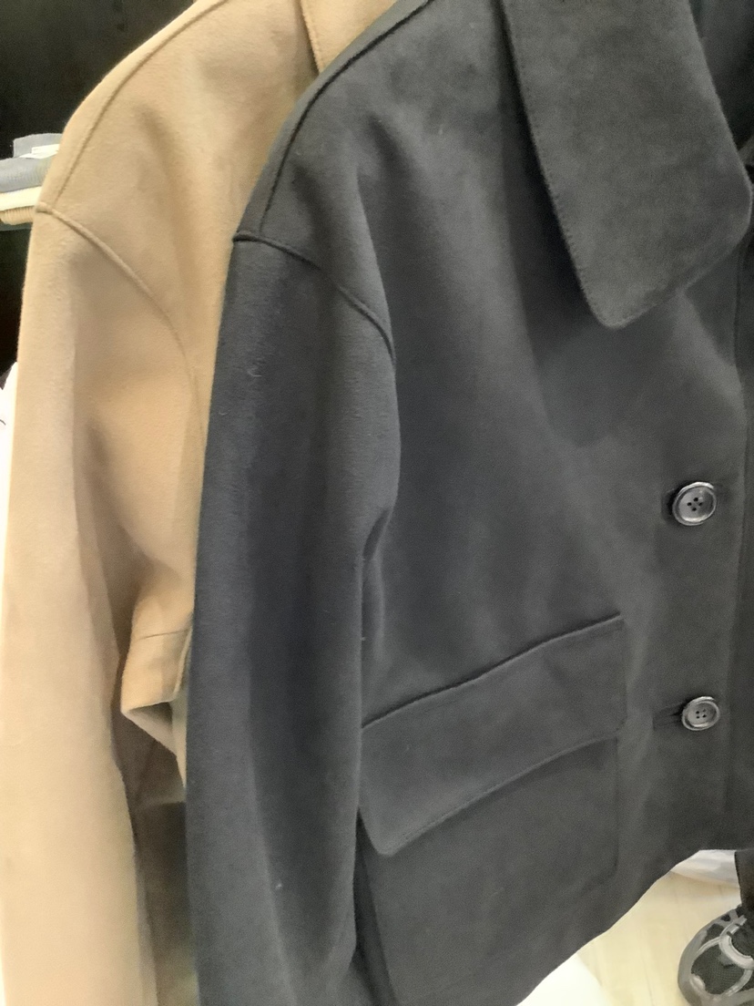 MOANI直郵韓國代購女裝新款人氣職業休閑推薦夾克絨面革短款MOANI夾克