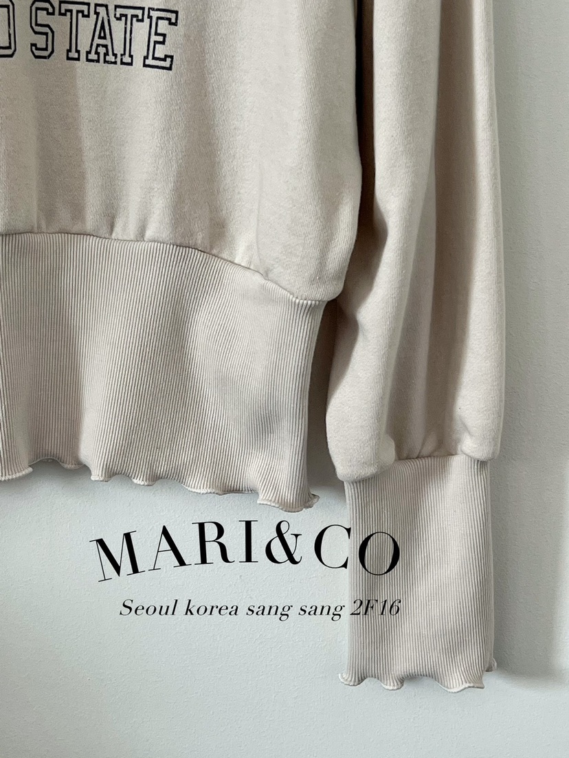 MARI CO韓國直郵女裝新品24秋冬時尚推薦真品休閑長袖T恤ARANCIA長袖T恤