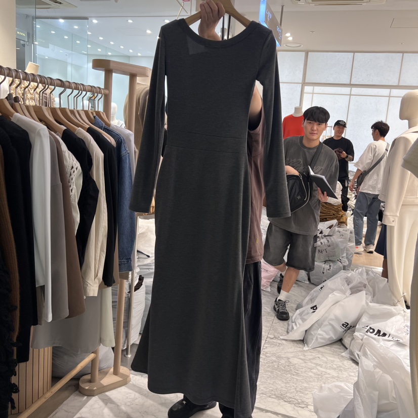 MAGNOLIA36-L韓國直郵女裝新款24秋冬真品連衣裙含脖帶MAGNOLIA36-L連衣裙