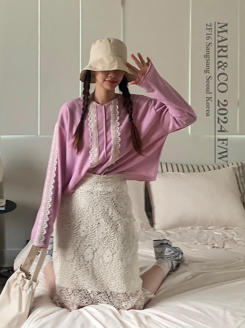 MARI CO直郵韓國代購女裝新品推薦休閑職業人氣熱賣長袖T恤ARANCIA長袖T恤