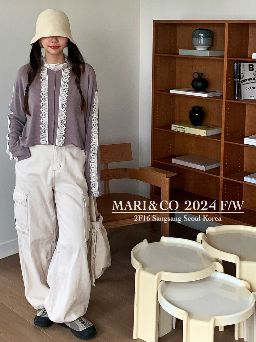 MARI CO直郵韓國代購女裝新品推薦休閑職業人氣熱賣長袖T恤ARANCIA長袖T恤