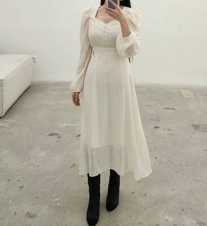 AMY COMPANY韓國直郵女裝新款真品時尚24秋冬職業連衣裙MABE連衣裙