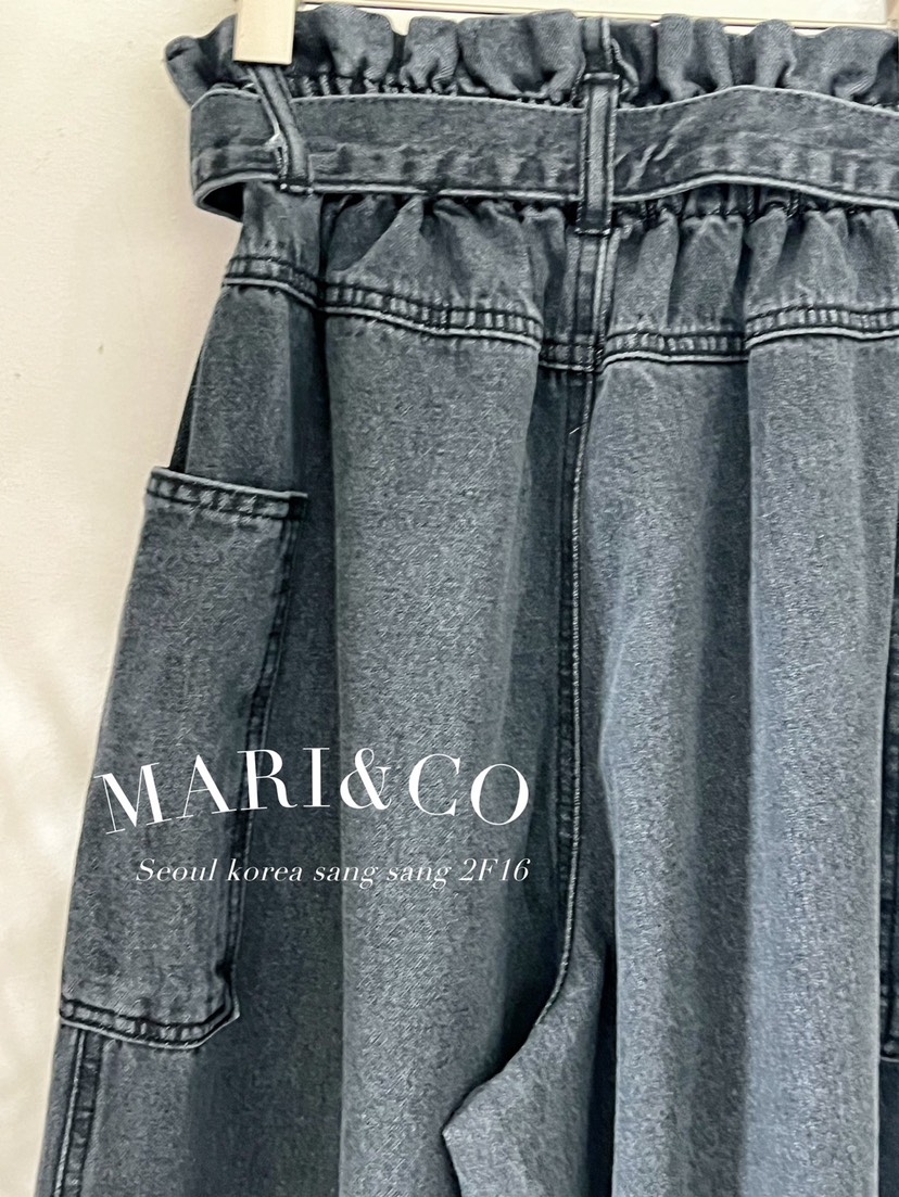 MARI CO韓國直郵女裝新款推薦24秋冬人氣時尚真品牛仔褲ARANCIA牛仔褲