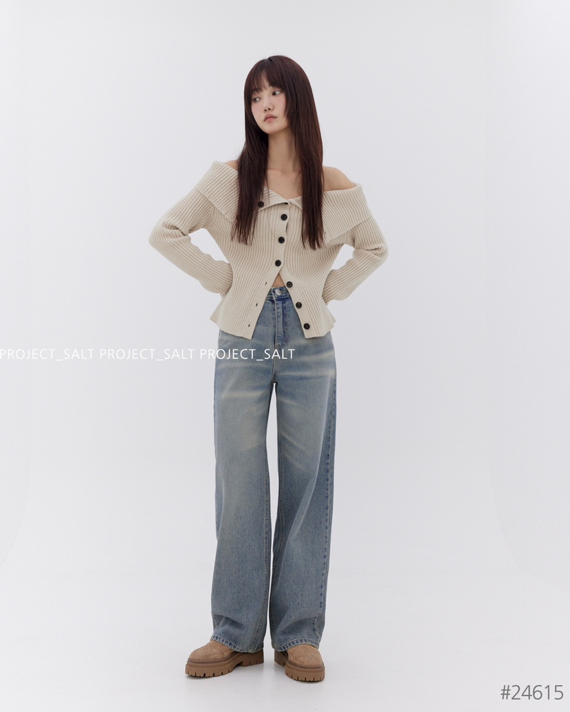 PROJECTSALT韓國直郵東大門代購女裝新款真品休閑推薦牛仔褲PROJECTSALT牛仔褲