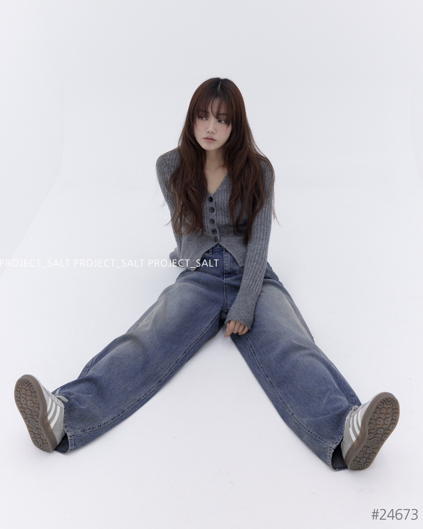 PROJECTSALT韓國直郵東大門實拍女裝新款休閑推薦真品牛仔褲PROJECTSALT牛仔褲