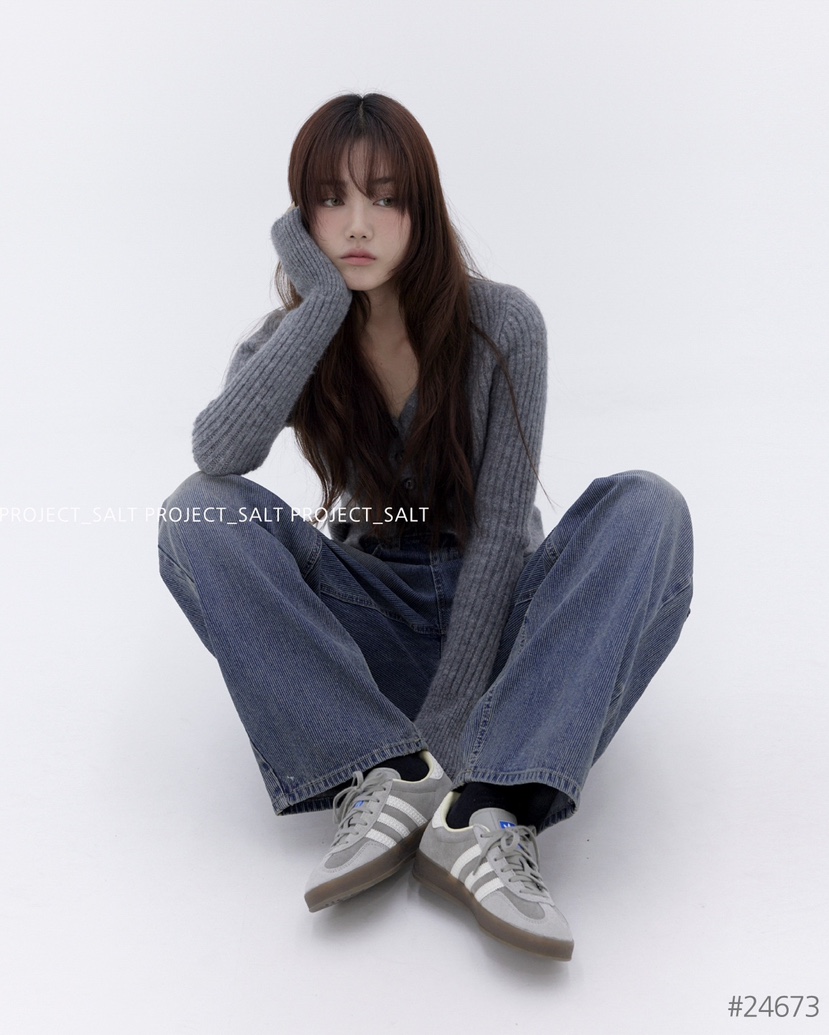 PROJECTSALT韓國直郵東大門實拍女裝新款休閑推薦真品牛仔褲PROJECTSALT牛仔褲