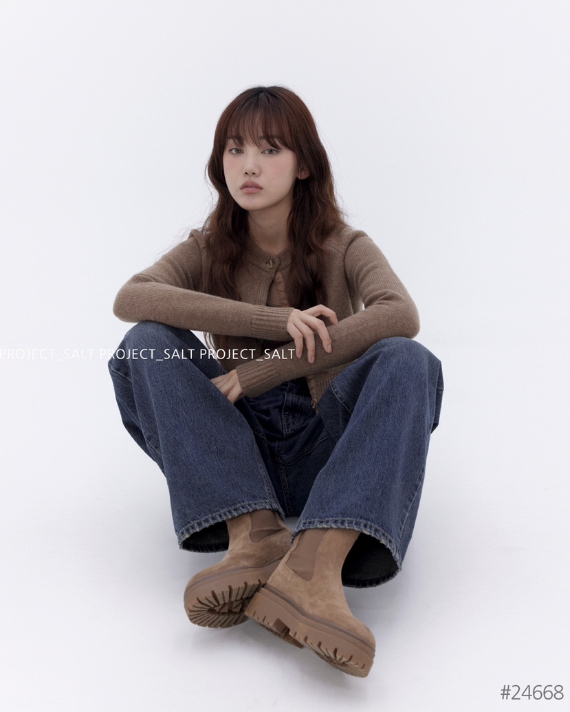 PROJECTSALT直郵韓國代購女裝新品推薦熱賣休閑職業24秋冬牛仔褲PROJECTSALT牛仔褲