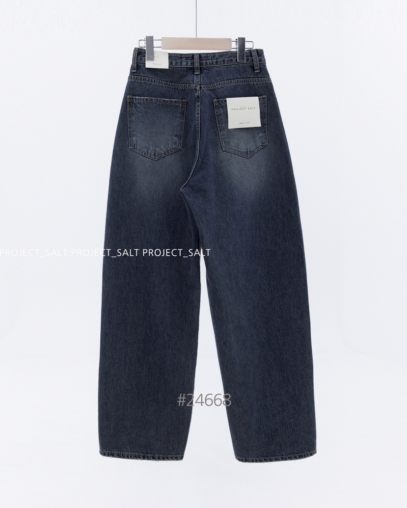 PROJECTSALT直郵韓國代購女裝新品推薦熱賣休閑職業24秋冬牛仔褲PROJECTSALT牛仔褲