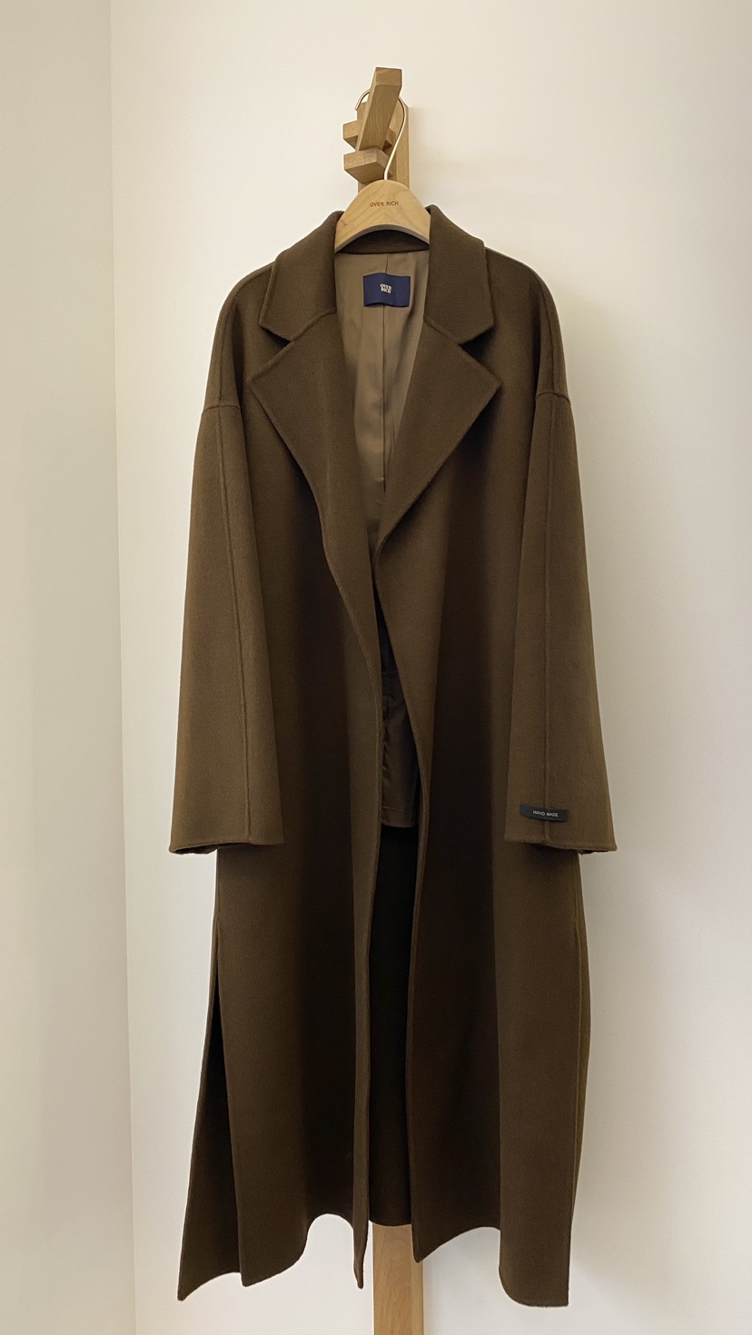 OVER RICH韓國直郵女裝新品24秋冬推薦時尚人氣中長款大衣OVER RICH中長款大衣圖色2