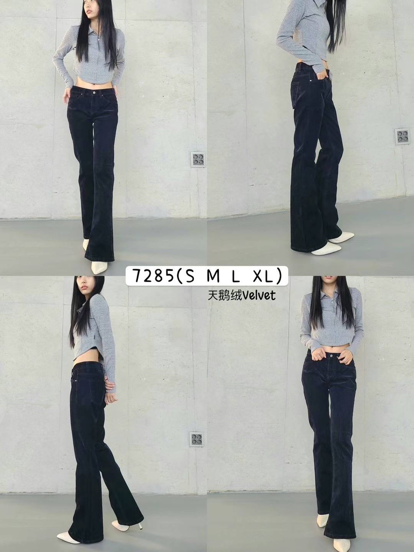 GRAYMELLOW韓國直郵東大門實拍女裝新品24秋冬時尚牛仔褲GRAYMELLOW牛仔褲