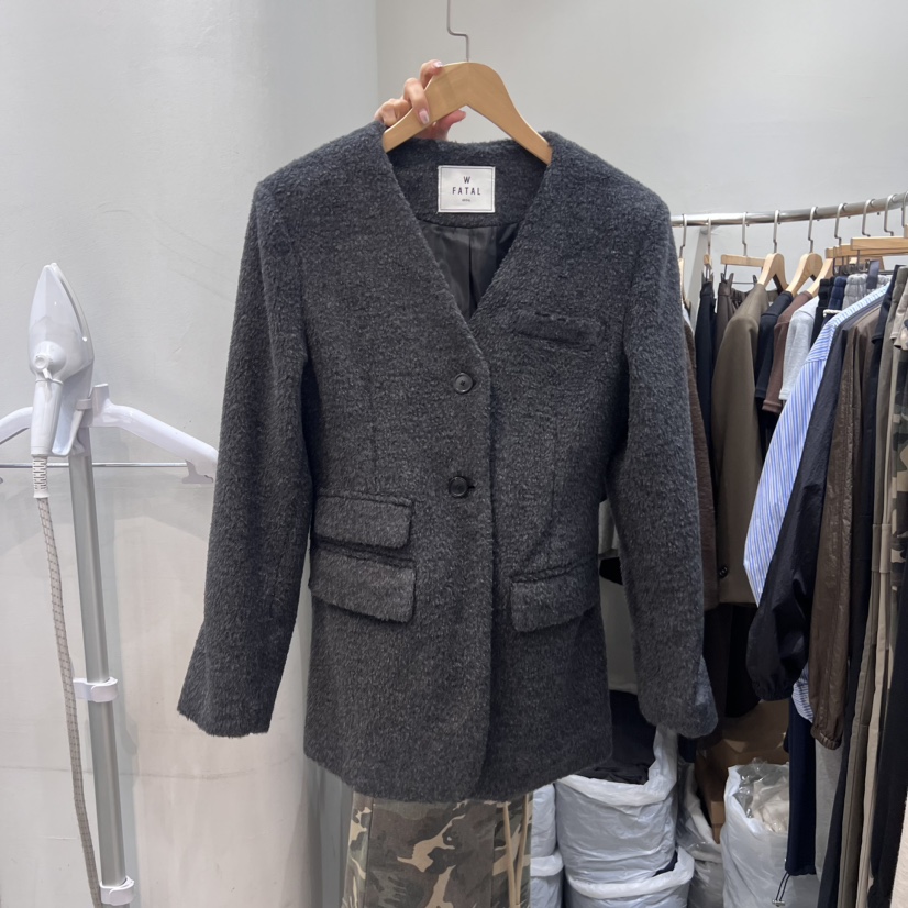 W.FATAL直郵韓國代購女裝新品真品時尚24秋冬職業推薦夾克W.FATAL夾克圖色2