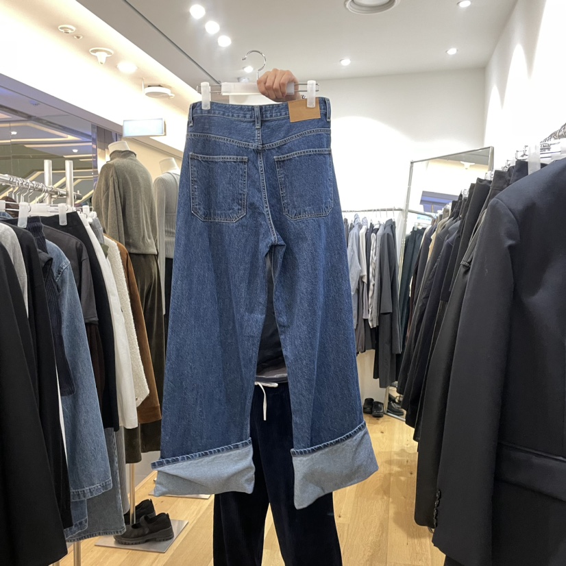 MAINT韓國直郵東大門實拍女裝新品人氣24秋冬職業真品牛仔褲MAINT牛仔褲