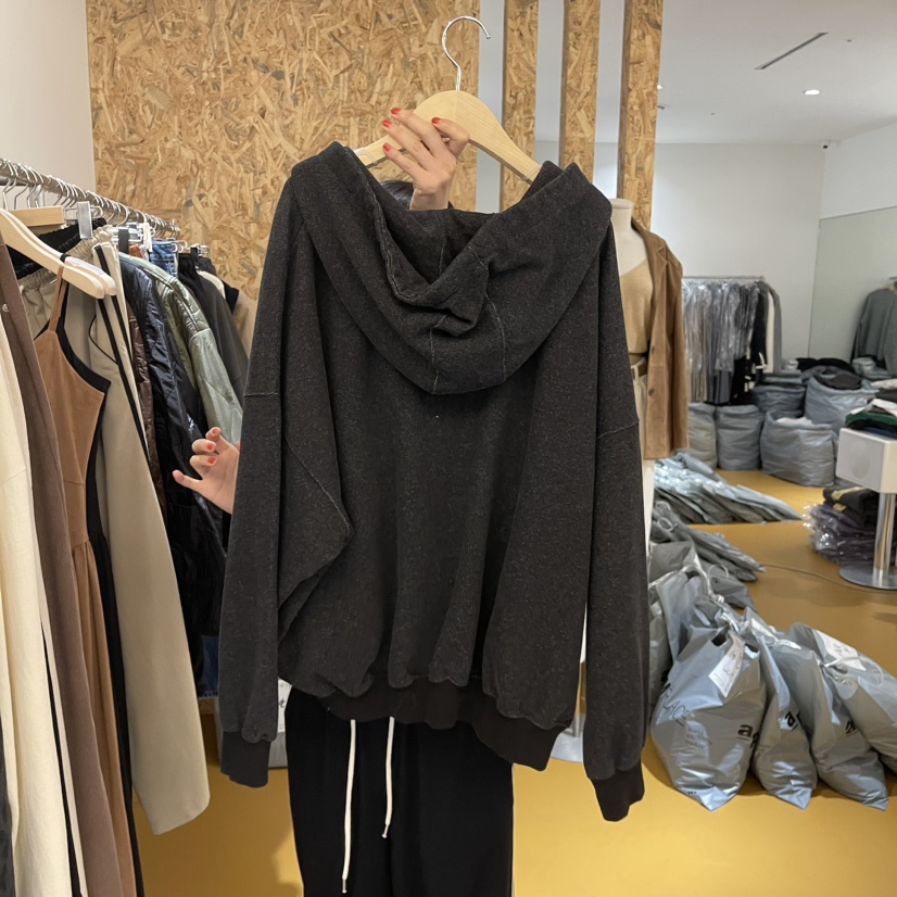 De VENTI韓國直郵女裝新品24秋冬真品職業熱賣人氣衛衣拉鏈DE VENTI衛衣