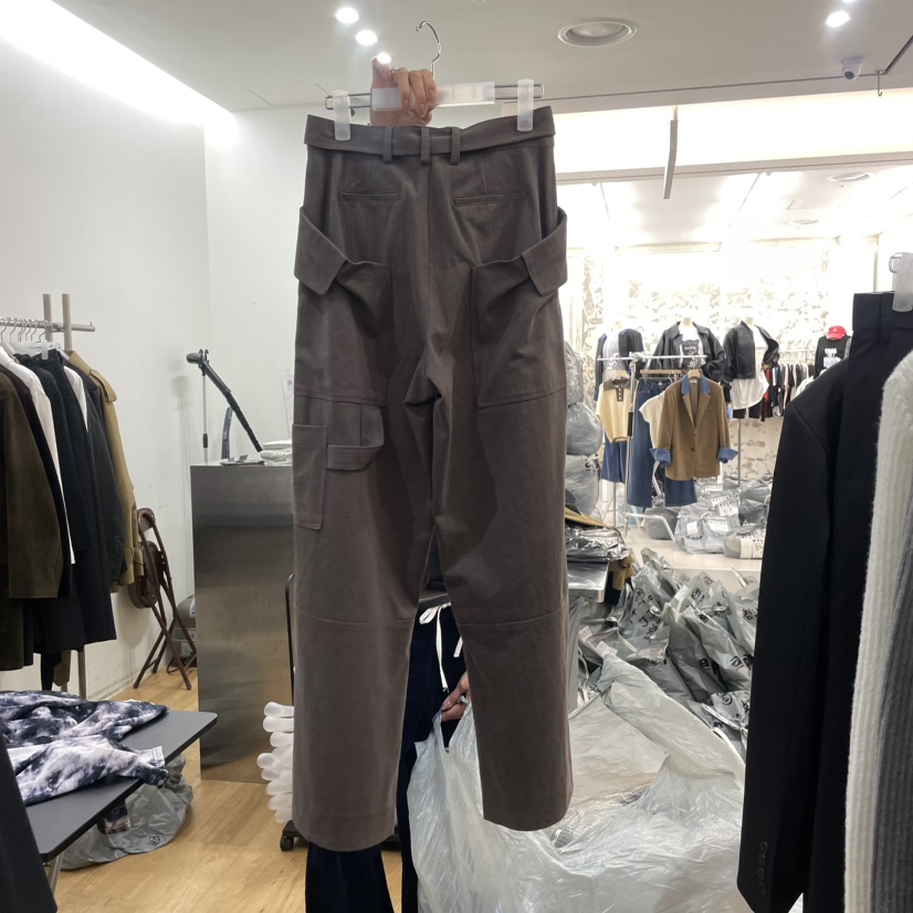 MAINT直郵韓國代購女裝新品休閑人氣時尚24秋冬休閑褲含腰帶MAINT休閑褲