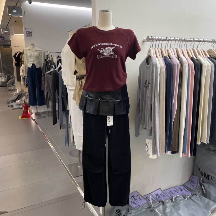 Bene直郵韓國代購女裝新品人氣推薦熱賣職業時尚24秋冬T恤BENET恤