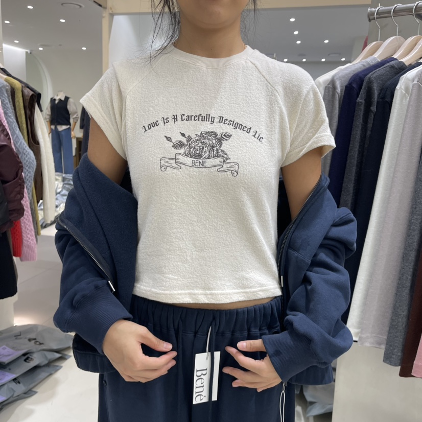 Bene直郵韓國代購女裝新品人氣推薦熱賣職業時尚24秋冬T恤BENET恤圖色2