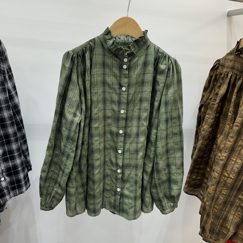 ALICE N GIA/PLAT韓國直郵東大門代購女裝新品24秋冬襯衫蕾絲衫格子Platseoul/ALICE N GIA襯衫/蕾絲衫圖色4