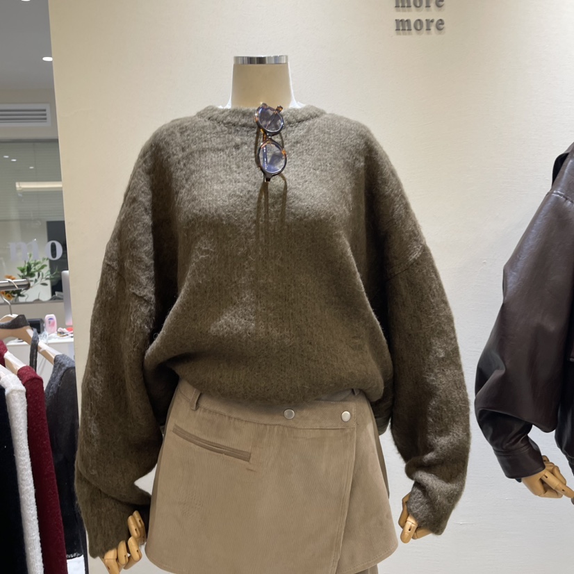more more韓國直郵東大門實拍女裝新品職業真品針織衫羊駝毛more more針織衫圖色2