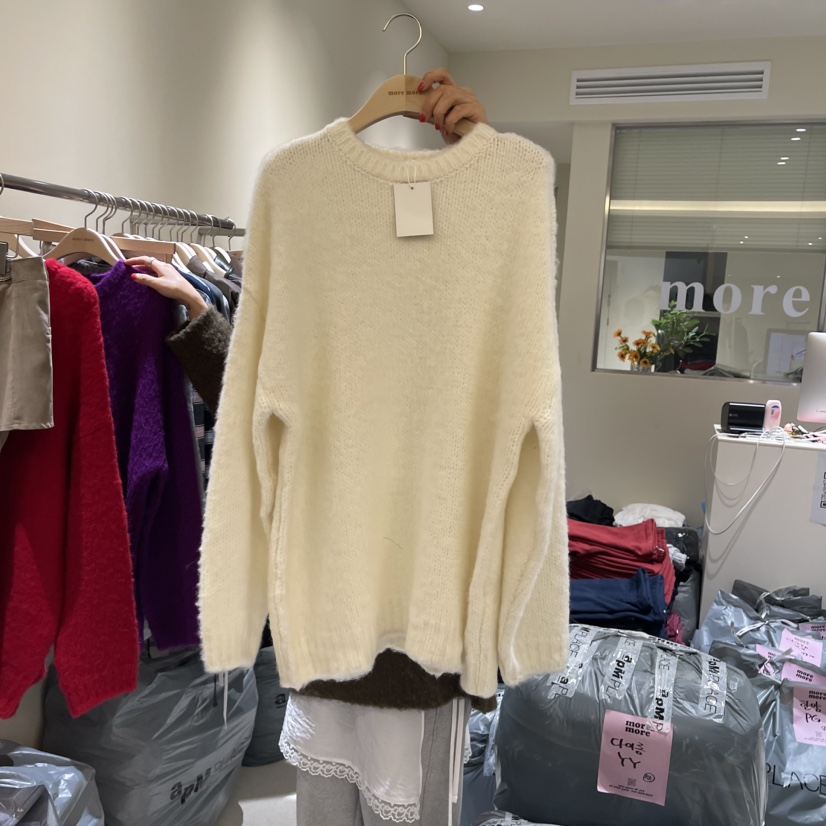 more more韓國直郵東大門實拍女裝新品職業真品針織衫羊駝毛more more針織衫圖色3