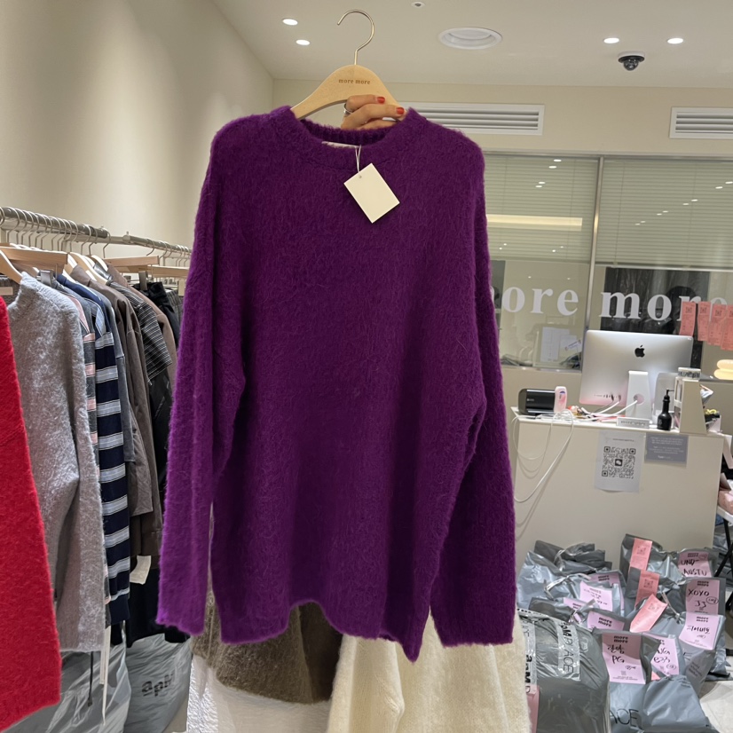 more more韓國直郵東大門實拍女裝新品職業真品針織衫羊駝毛more more針織衫圖色4