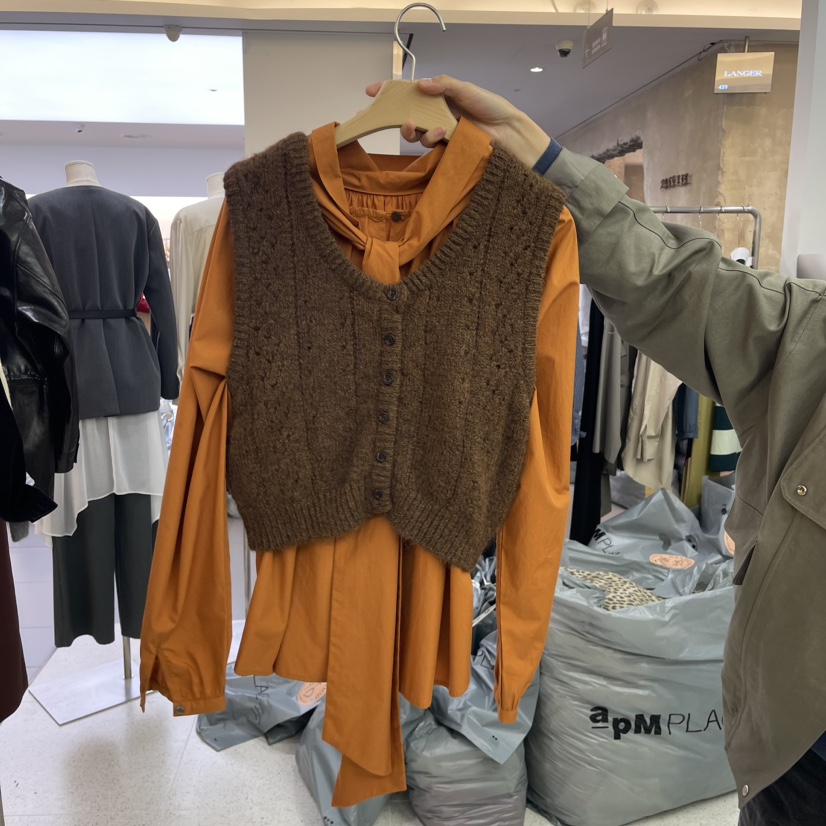 SANDALWOOD直郵韓國代購女裝新款熱賣休閑時尚真品職業馬甲SANDALWOOD馬甲圖色2