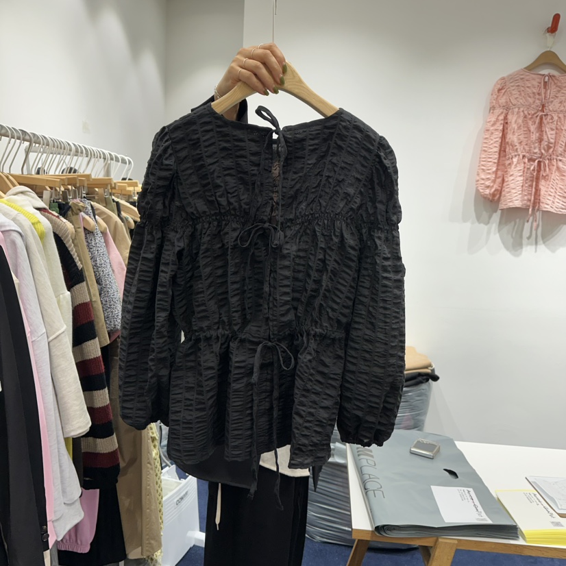 ALICE N GIA/PLAT韓國直郵女裝新款熱賣推薦休閑襯衫蕾絲衫Platseoul/ALICE N GIA襯衫/蕾絲衫圖色2