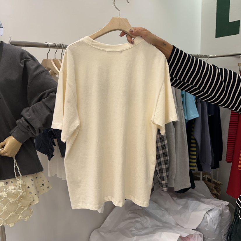LUCKPPY韓國直郵女裝新品真品熱賣推薦24秋冬職業休閑T恤LUCKPPYT恤