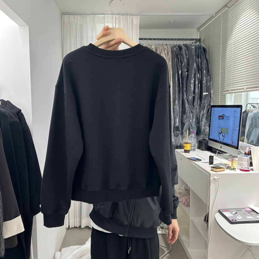 DRE直郵韓國代購女裝新品真品人氣推薦24秋冬休閑衛衣口袋DRE衛衣