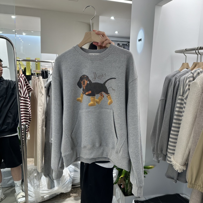 DRE直郵韓國代購女裝新品真品人氣推薦24秋冬休閑衛衣口袋DRE衛衣圖色2