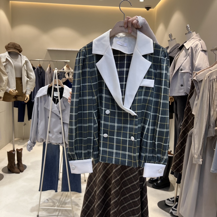 HANNA21韓國直郵東大門代購女裝新品職業人氣24秋冬襯衫蕾絲衫HANNA21襯衫/蕾絲衫