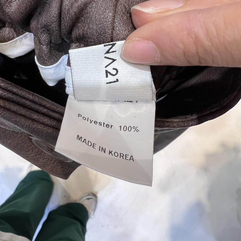 HANNA21直郵韓國代購女裝新品推薦休閑人氣職業時尚短褲皮革HANNA21短褲