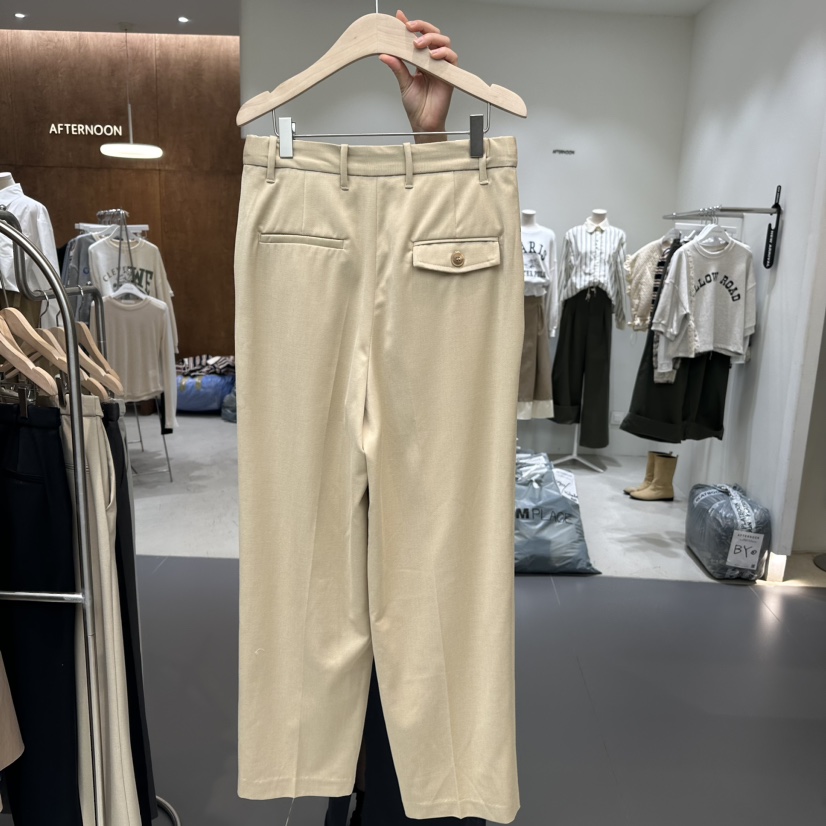 humming bird韓國直郵女裝新品推薦真品熱賣職業24秋冬休閑褲HUMMING BIRD休閑褲