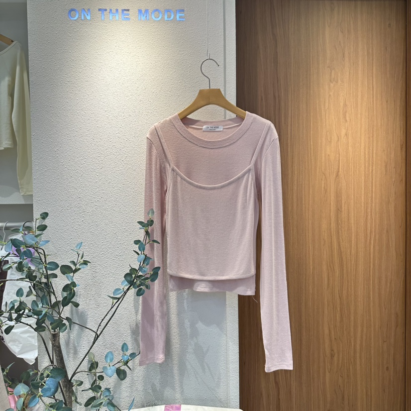 ON THE MODE韓國直郵東大門實拍女裝新款時尚休閑長袖T恤ON THE MODE長袖T恤圖色2
