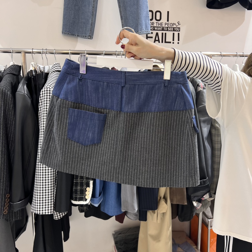 ZIPPER韓國直郵女裝新品人氣熱賣真品24秋冬休閑時尚短裙STICK WITH短裙