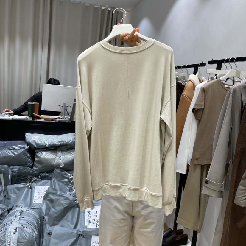 ARVE韓國直郵東大門實拍女裝新款24秋冬時尚休閑推薦長袖T恤ARVE長袖T恤