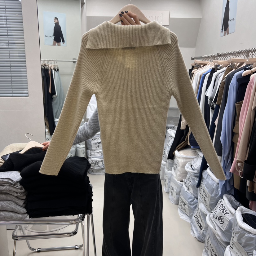 ASCEND韓國直郵女裝新款真品職業推薦時尚24秋冬休閑針織衫ASCEND針織衫
