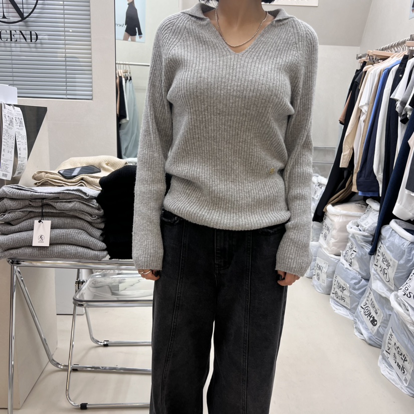 ASCEND韓國直郵女裝新款真品職業推薦時尚24秋冬休閑針織衫ASCEND針織衫圖色3