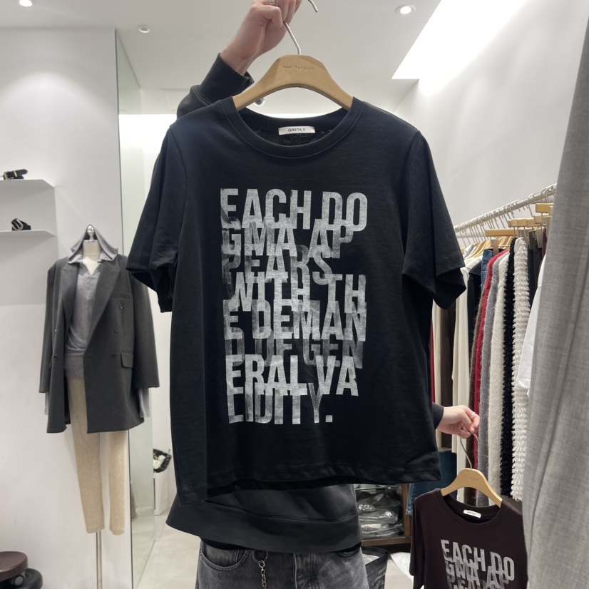GRETA.Y韓國直郵女裝新品真品熱賣人氣推薦休閑時尚職業T恤GRETA.YT恤圖色3