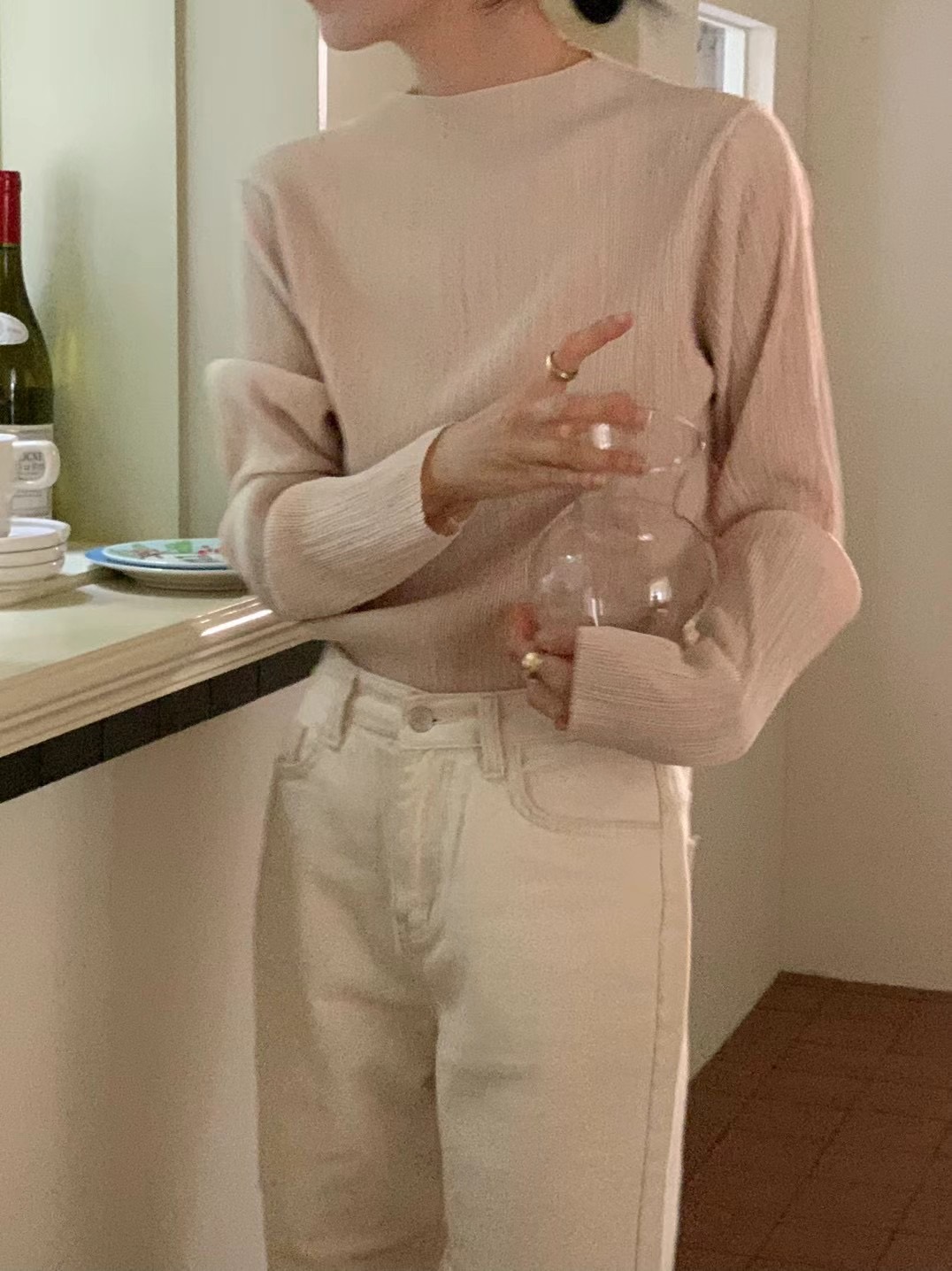 MICO直郵韓國代購女裝新款24秋冬時尚職業真品襯衫蕾絲衫ALL OVER襯衫/蕾絲衫