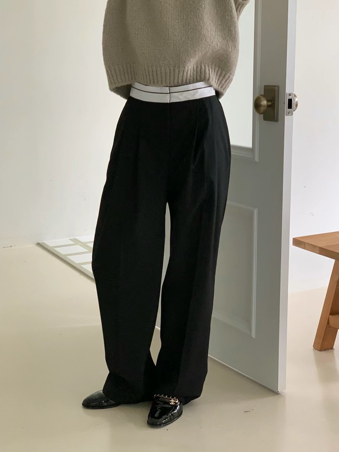 MICO韓國直郵女裝新品熱賣24秋冬真品職業休閑正裝褲西褲ALL OVER正裝褲/西褲圖色3