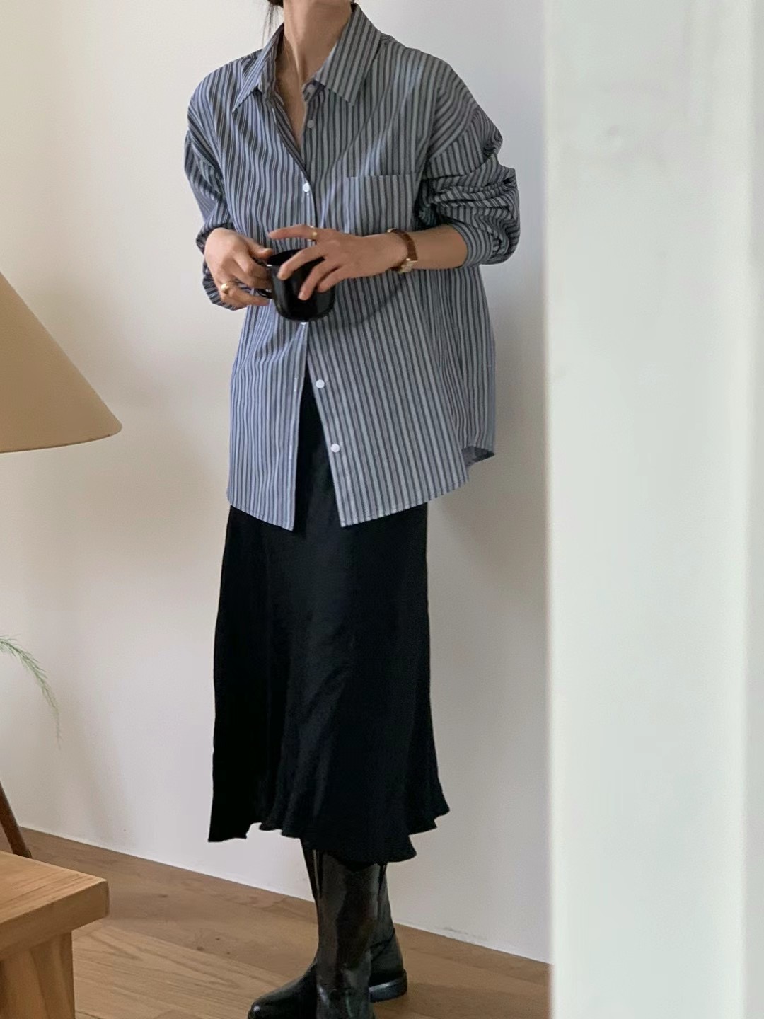 MICO韓國直郵女裝新品24秋冬真品熱賣推薦休閑襯衫蕾絲衫ALL OVER襯衫/蕾絲衫