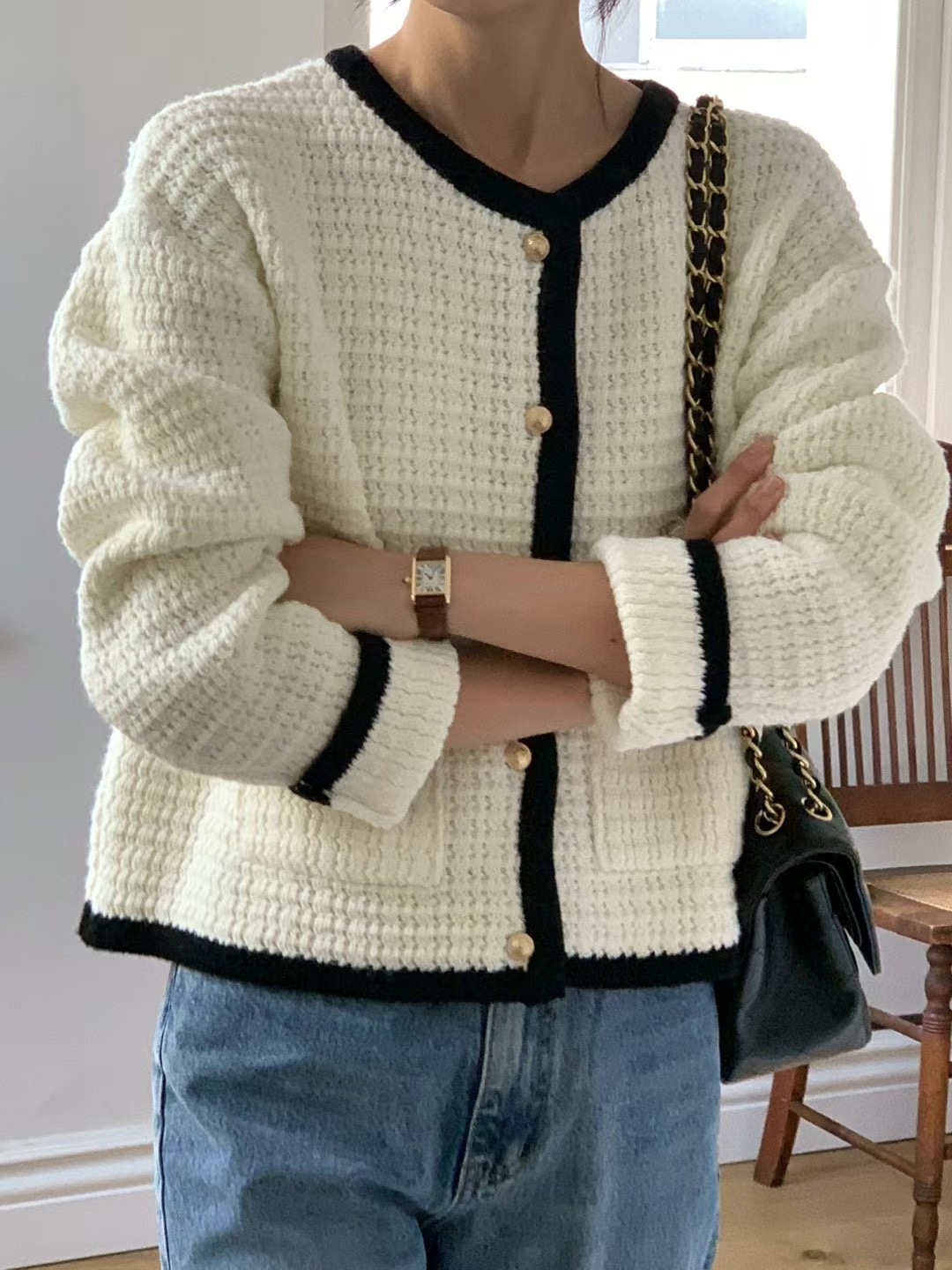 MICO直郵韓國代購女裝新款職業熱賣時尚推薦休閑24秋冬針織衫ALL OVER針織衫圖色1